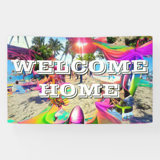 Lona Banner Vinyl personalizado del hogar de bienvenida