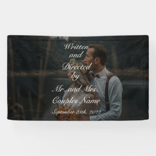Lona Banner Vinyl personalizado pareja boda 3' x 5'