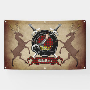 Lona Banner Wallace Clan Badge 3x5