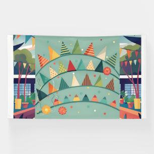 Lona banners de conglomerados vintage-colgantes-en-fest