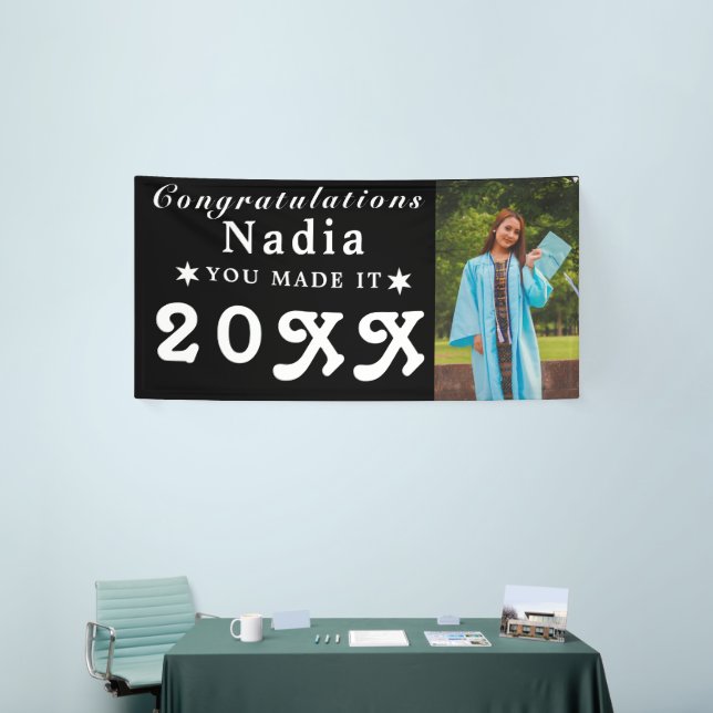 Lona Banners de graduación | Banners personalizados par (Feria)