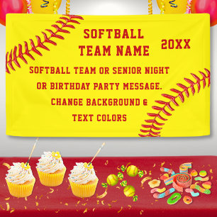 Lona Banners personalizados del equipo de Softball, sus