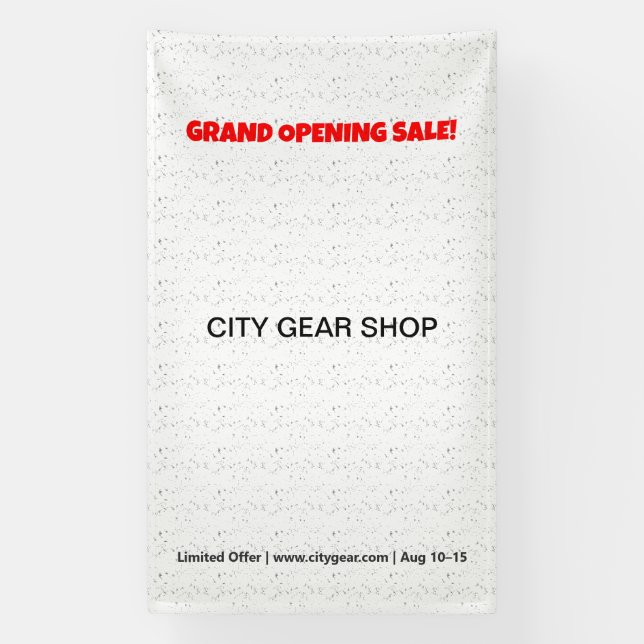 Lona Banners y Rótulos de vinilo personalizado | Evento (Vertical)