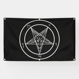 Lona Baphomet 3' grande bandera de la Al aire