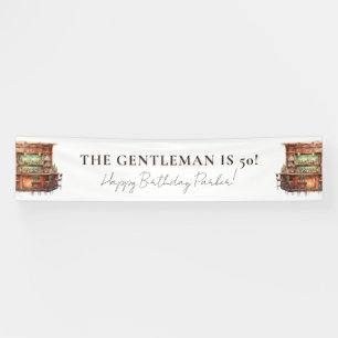 Lona Bar de cumpleaños masculino personalizado