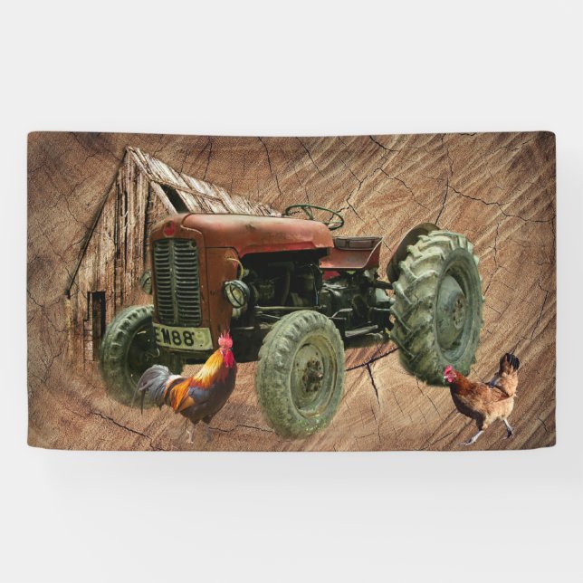 Lona Barn Rooster Hen (Horizontal)