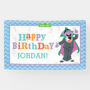 Lona Barrio Sésamo Cumpleaños del conde von Count