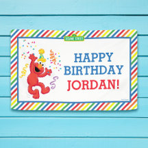 Barrio Sésamo | Elmo - Cartel de cumpleaños arcoir