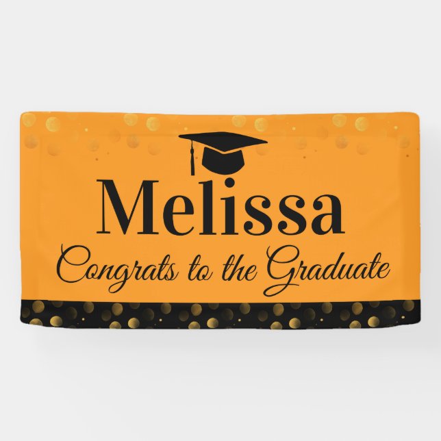 Lona Basic High School Graduation Party Banner (Horizontal)