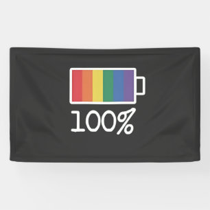Lona Batería 100% gay Graciosa LGBT Pride Month Equalit