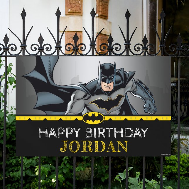 Lona Batman | Aniversario feliz de Chalkboard 