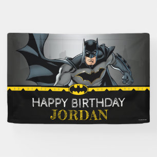 Lona Batman Cartel de cumpleaños feliz de Chalkboard