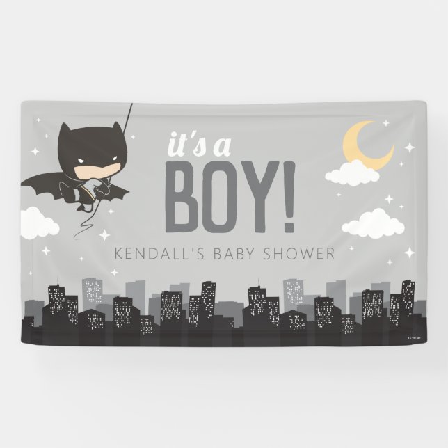 Lona Batman Super Hero Baby Shower (Horizontal)