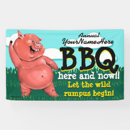 Lona BBQ.Barbecue.Pig Roast.Grill.Cookout.Customizable