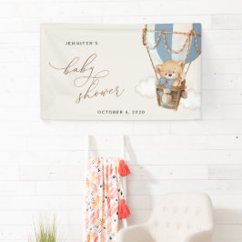 Lona Bear, Blue Hot Air Balloon, Bienvenidos a Baby Sho