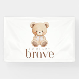 Lona beary brave childhood cancer sick kids cute sign
