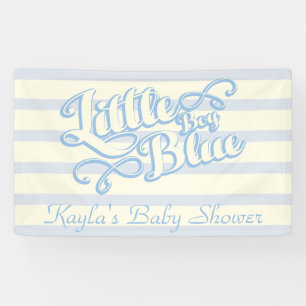 Lona Bebé, azul de Little Boy, bandera de Baby Shower