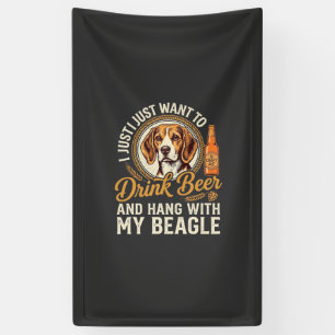 Lona Bebe Cerveza Beagle Perro Cerveza Artesanal Botell