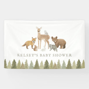 Lona Bebé de Animales del Bosque Shower
