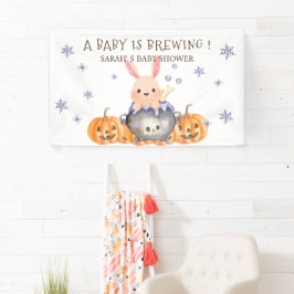 Lona Bebé de caldero de Halloween está preparando ducha