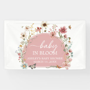 Lona Bebé en el florecimiento silvestre Baby Shower