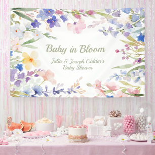 Lona Bebé en Flor Silvestre Baby Shower Floral