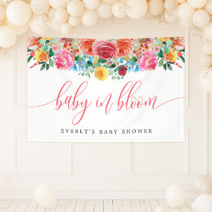 Lona Bebé Flor Silvestre en Floración Shower de Bebé Fl