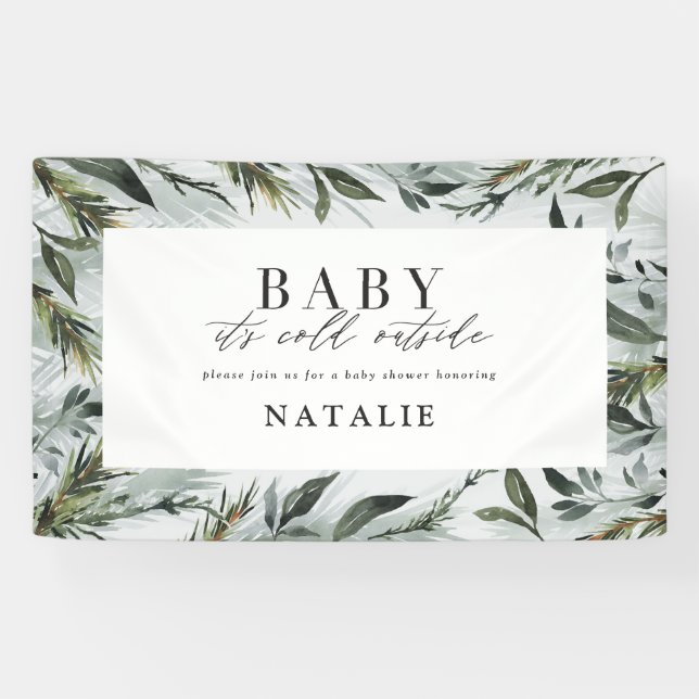 Lona Bebé, frío afuera de la ducha de bebé (Horizontal)