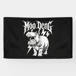 Lona Bebé Hipopótamo Moo Deng Lindo Death Metal Hippopo