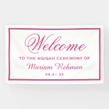 Bebé niña rosa Aqiqah