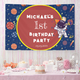 Lona Bebé niños astronautas en cualquier fiesta de cump
