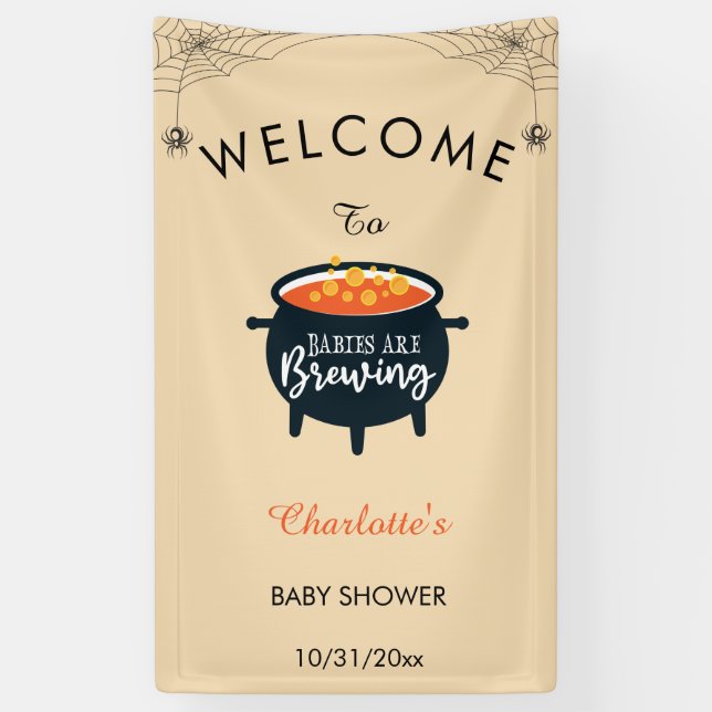 Lona Bebés preparan la bienvenida Baby Shower de Hallow (Vertical)