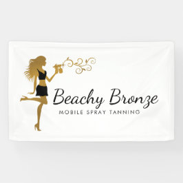Lona Bebida Chica Dorado Bronze Spray Tanning