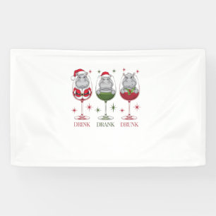 Lona Bebida Moo-deng Bebida Gafas borrachas Navidades B