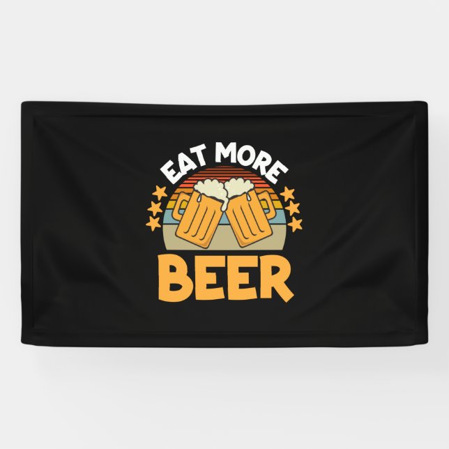 Lona Beer Drinker Eat More Beer Funny Drinking Birthday (Horizontal)