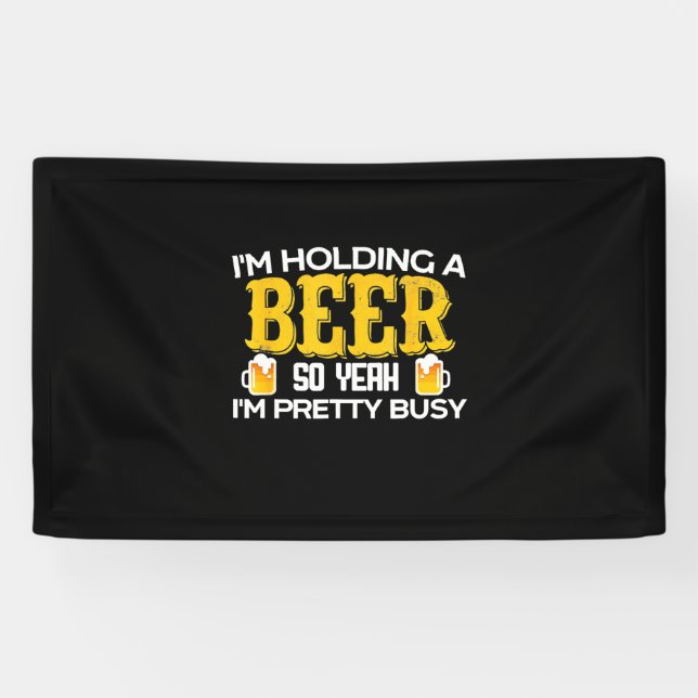 Lona Beer Drinker I Am Holding A Beer Birthday (Horizontal)