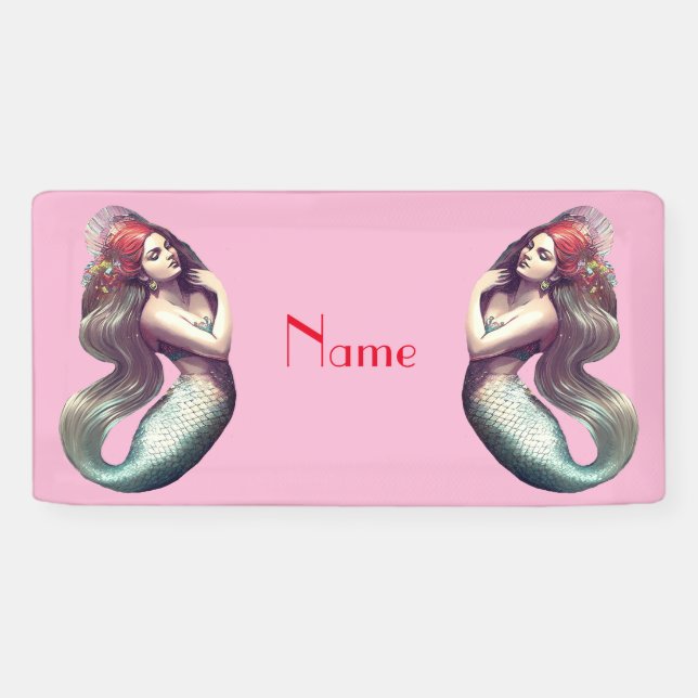 Lona Belleza de la sirena pelirroja Thunder_Cove (Horizontal)