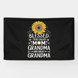 Lona Bendecida por ser llamada mamá abuela gran girasol