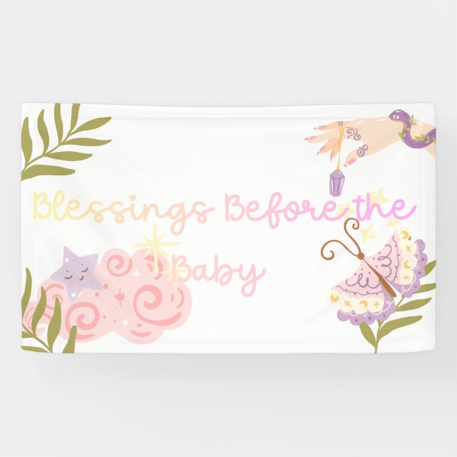 Lona Bendiciones antes del bebé (Horizontal)
