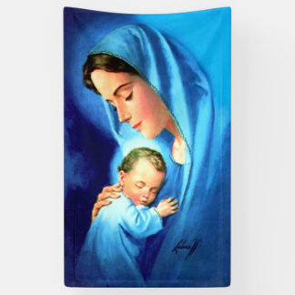 Lona Bendita Virgen María con el Niño Jesús
