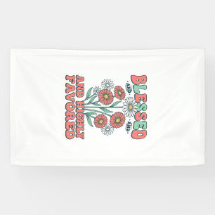 Lona Bendita y Altamente Favorecida Diseño Floral Vinta