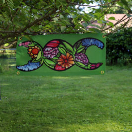 Lona "Bendito sea" el florecimiento de la luna triple