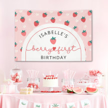 Berry First Birthday 1er cumpleaños Fiesta de fres