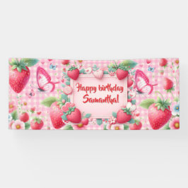 Lona Berry first birthday Banner