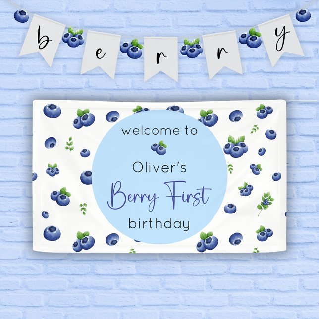 Lona Berry First Blueberry Birday (Subido por el creador)