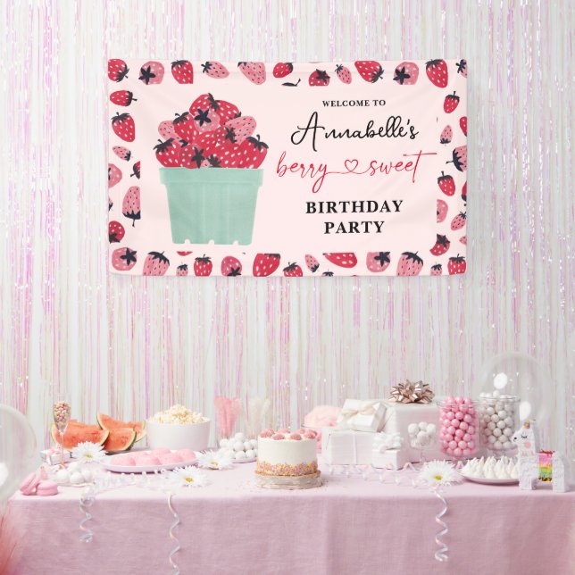 Lona Berry Sweet Birthday Party Strawberry (Fiesta)