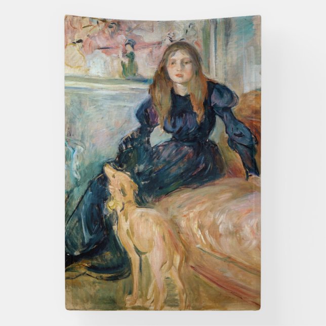 Lona Berthe Morisot - Julie y su Greyhound Laerte (Vertical)