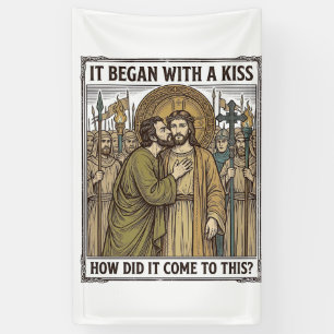 Lona Beso de traición bíblico vintage