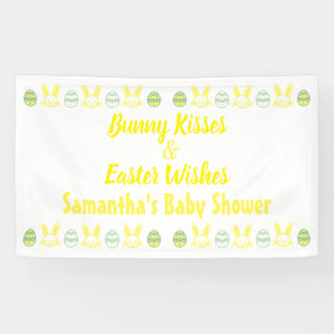 Lona Besos de conejo y pascua con Baby Shower
