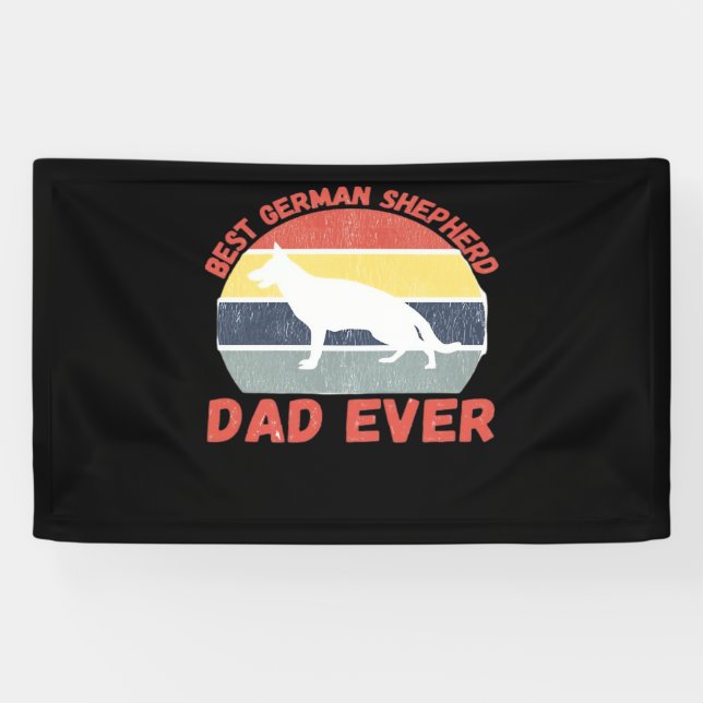 Lona Best German Shepherd dad ever quote Funny Shepherd (Horizontal)